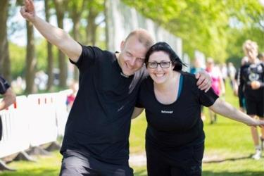 Happy participants at Relay For Life.
